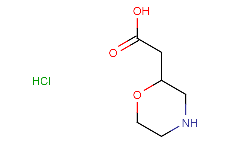 2-(morpholin-2-yl)acetic acid hydrochloride