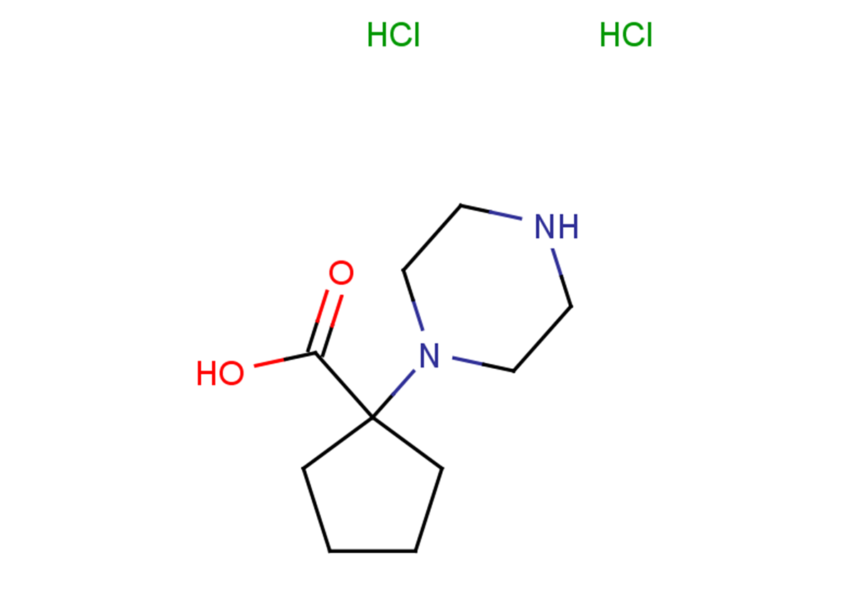 1-(piperazin-1-yl)cyclopentane-1-carboxylic acid dihydrochloride