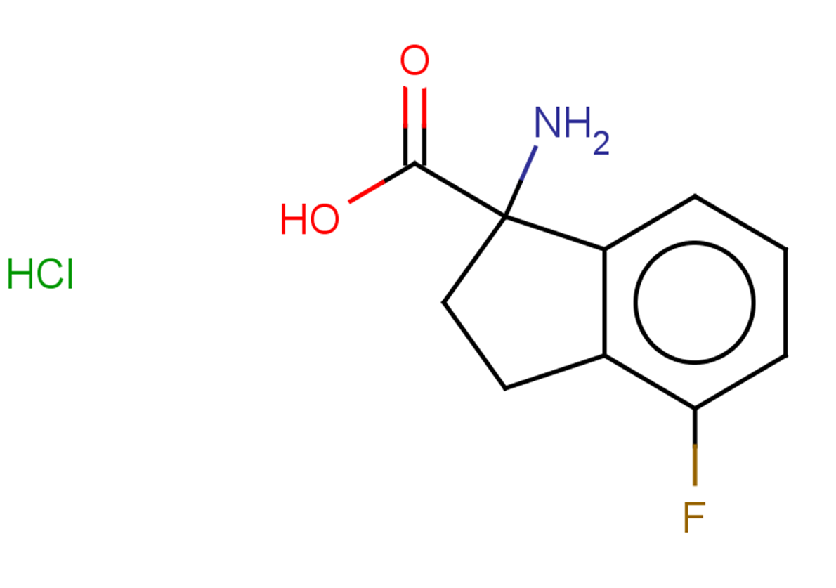 1-amino-4-fluoro-2,3-dihydro-1H-indene-1-carboxylic acid hydrochloride