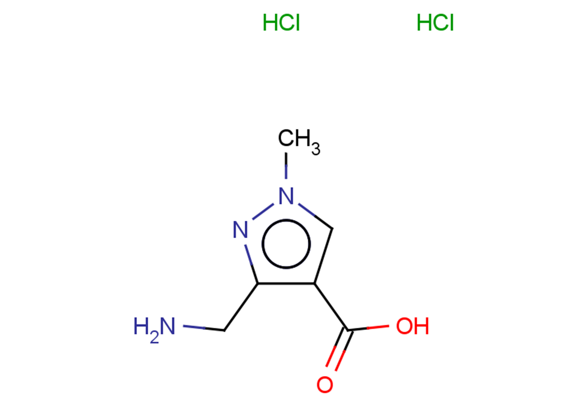 3-(aminomethyl)-1-methyl-1H-pyrazole-4-carboxylic acid dihydrochloride