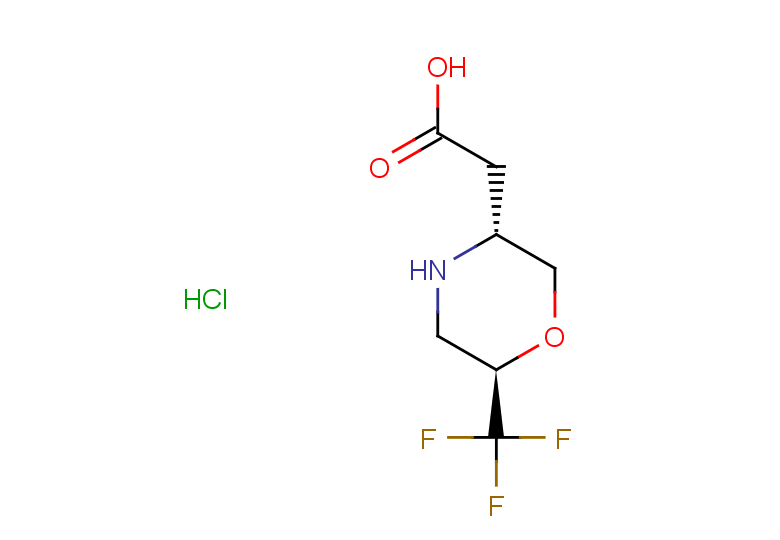 rac-2-[(3R,6R)-6-(trifluoromethyl)morpholin-3-yl]acetic acid hydrochloride