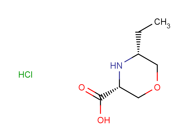 rac-(3R,5R)-5-ethylmorpholine-3-carboxylic acid hydrochloride, cis
