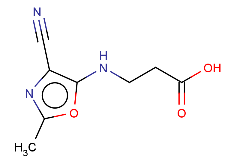 3-[(4-cyano-2-methyl-1,3-oxazol-5-yl)amino]propanoic acid