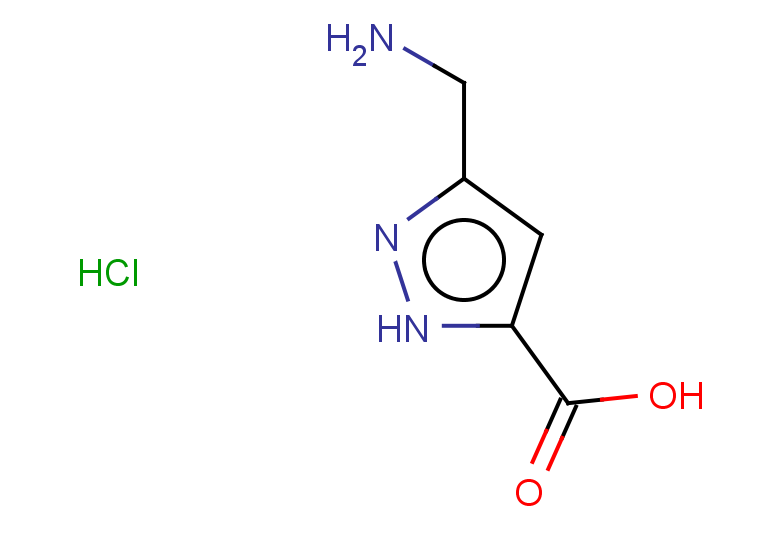 3-(aminomethyl)-1H-pyrazole-5-carboxylic acid hydrochloride