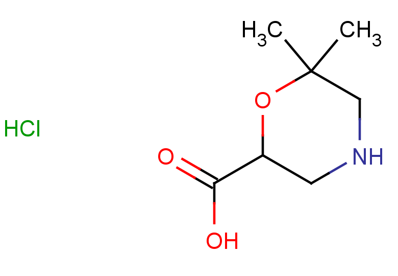 6,6-dimethylmorpholine-2-carboxylic acid hydrochloride