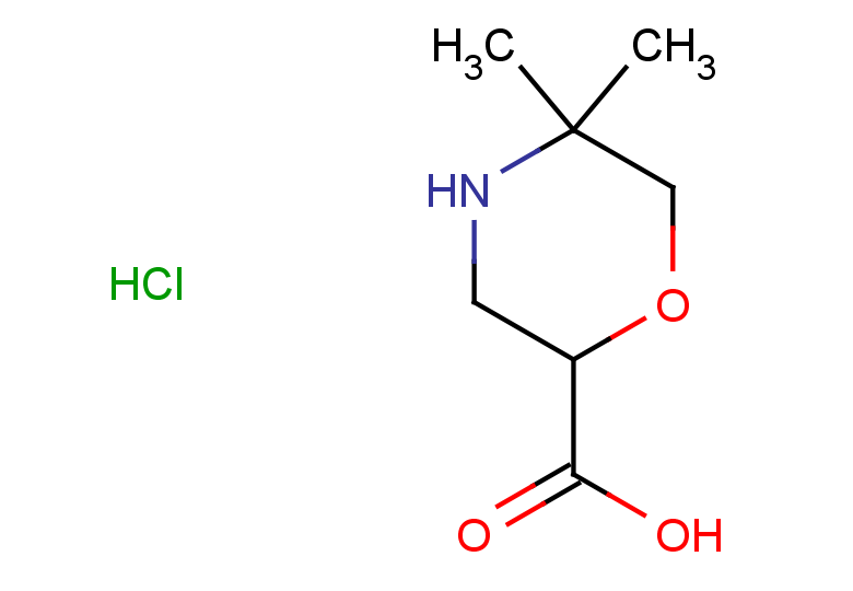 5,5-dimethylmorpholine-2-carboxylic acid hydrochloride