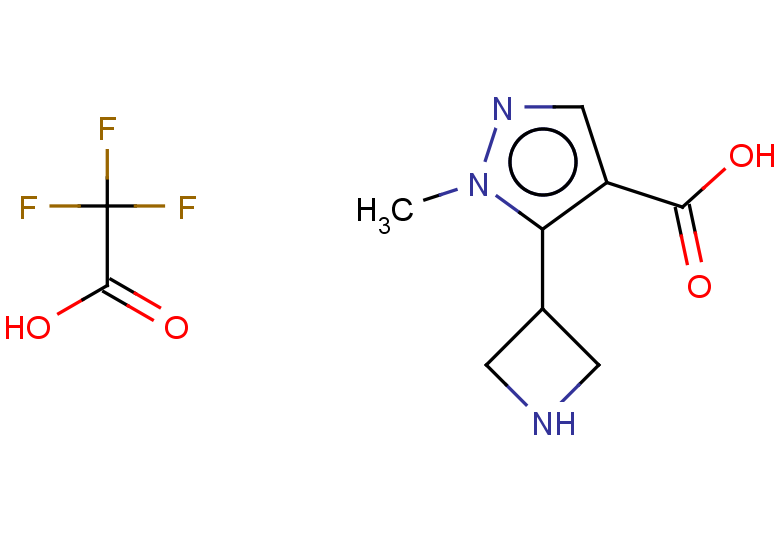 5-(azetidin-3-yl)-1-methyl-1H-pyrazole-4-carboxylic acid, trifluoroacetic acid