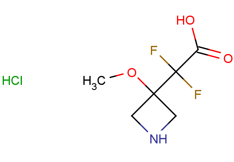 2,2-difluoro-2-(3-methoxyazetidin-3-yl)acetic acid hydrochloride