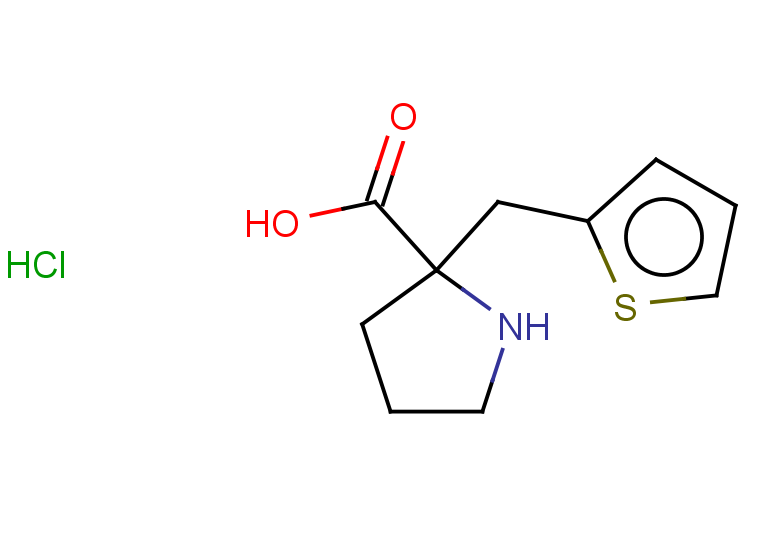 2-(thiophen-2-ylmethyl)pyrrolidine-2-carboxylic acid hydrochloride