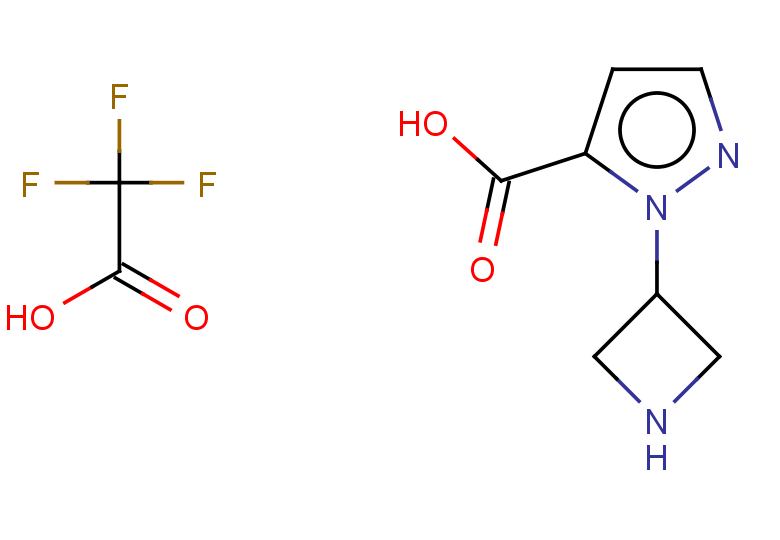 1-(azetidin-3-yl)-1H-pyrazole-5-carboxylic acid, trifluoroacetic acid
