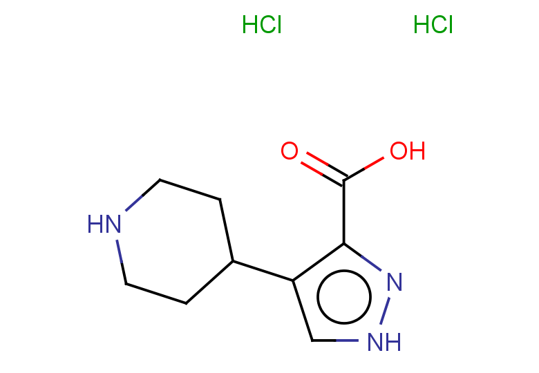 4-(piperidin-4-yl)-1H-pyrazole-3-carboxylic acid dihydrochloride
