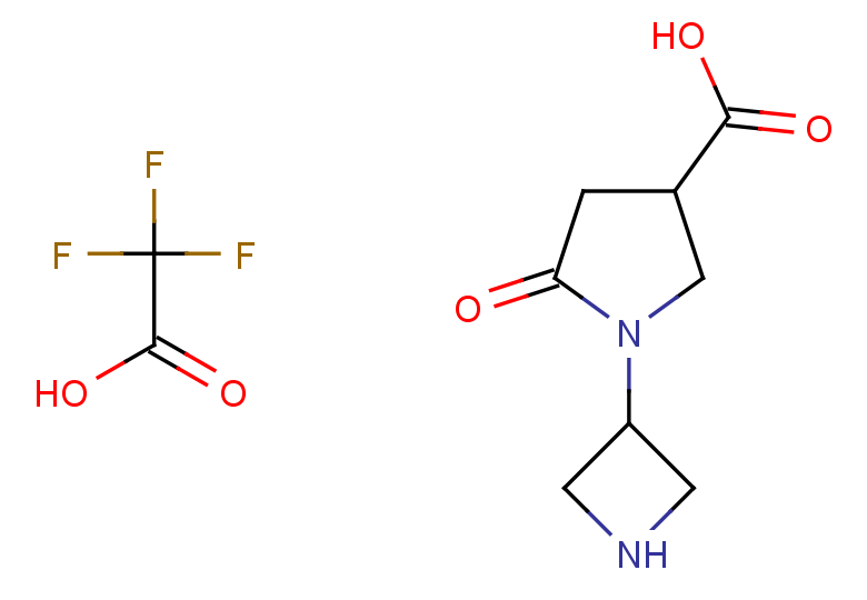 1-(azetidin-3-yl)-5-oxopyrrolidine-3-carboxylic acid, trifluoroacetic acid