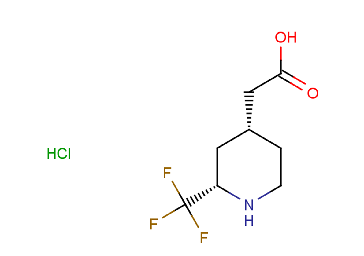 2-[(2S,4R)-2-(trifluoromethyl)piperidin-4-yl]acetic acid hydrochloride
