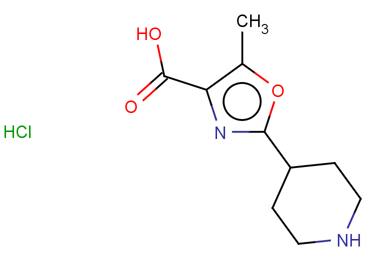 5-methyl-2-(piperidin-4-yl)-1,3-oxazole-4-carboxylic acid hydrochloride