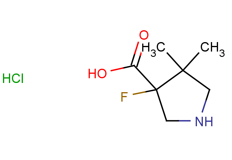 3-fluoro-4,4-dimethylpyrrolidine-3-carboxylic acid hydrochloride