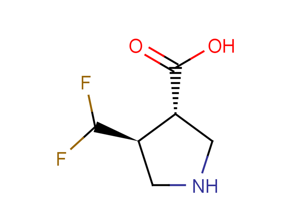rac-(3R,4R)-4-(difluoromethyl)pyrrolidine-3-carboxylic acid, trans