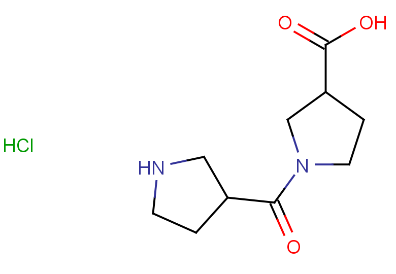 1-(pyrrolidine-3-carbonyl)pyrrolidine-3-carboxylic acid hydrochloride