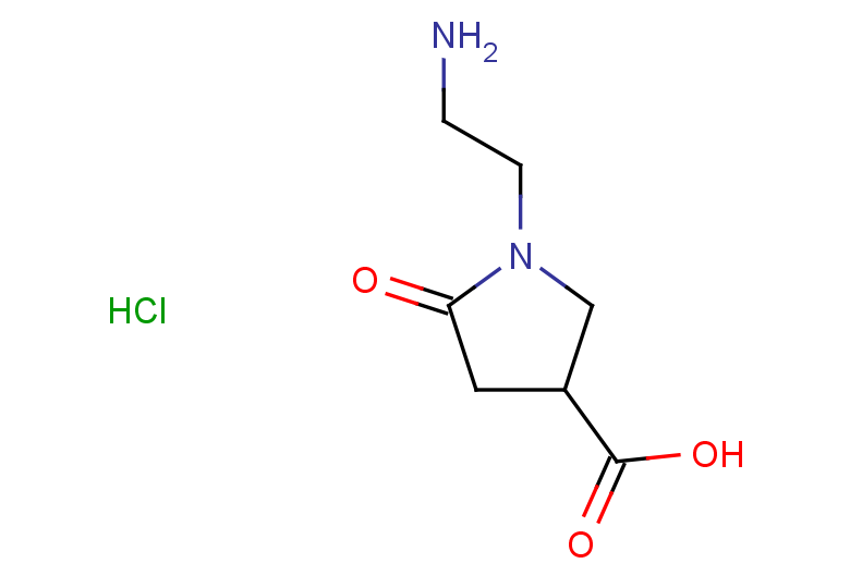 1-(2-aminoethyl)-5-oxopyrrolidine-3-carboxylic acid hydrochloride