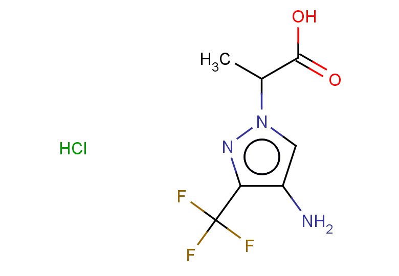 2-[4-amino-3-(trifluoromethyl)-1H-pyrazol-1-yl]propanoic acid hydrochloride