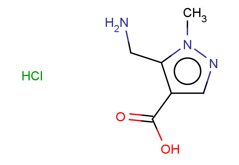 5-(aminomethyl)-1-methyl-1H-pyrazole-4-carboxylic acid hydrochloride