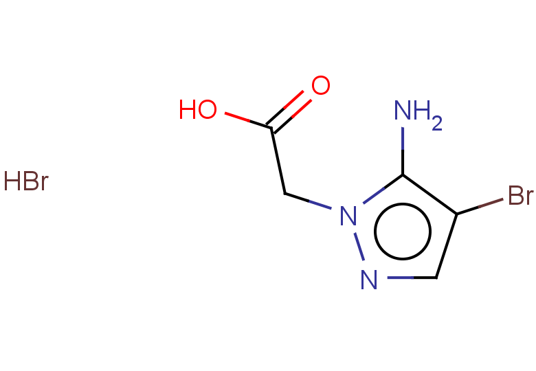 2-(5-amino-4-bromo-1H-pyrazol-1-yl)acetic acid hydrobromide