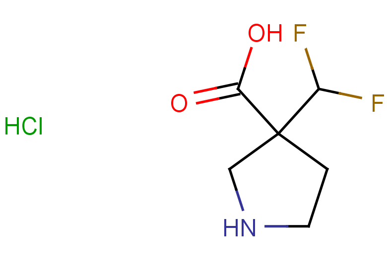 3-(difluoromethyl)pyrrolidine-3-carboxylic acid hydrochloride