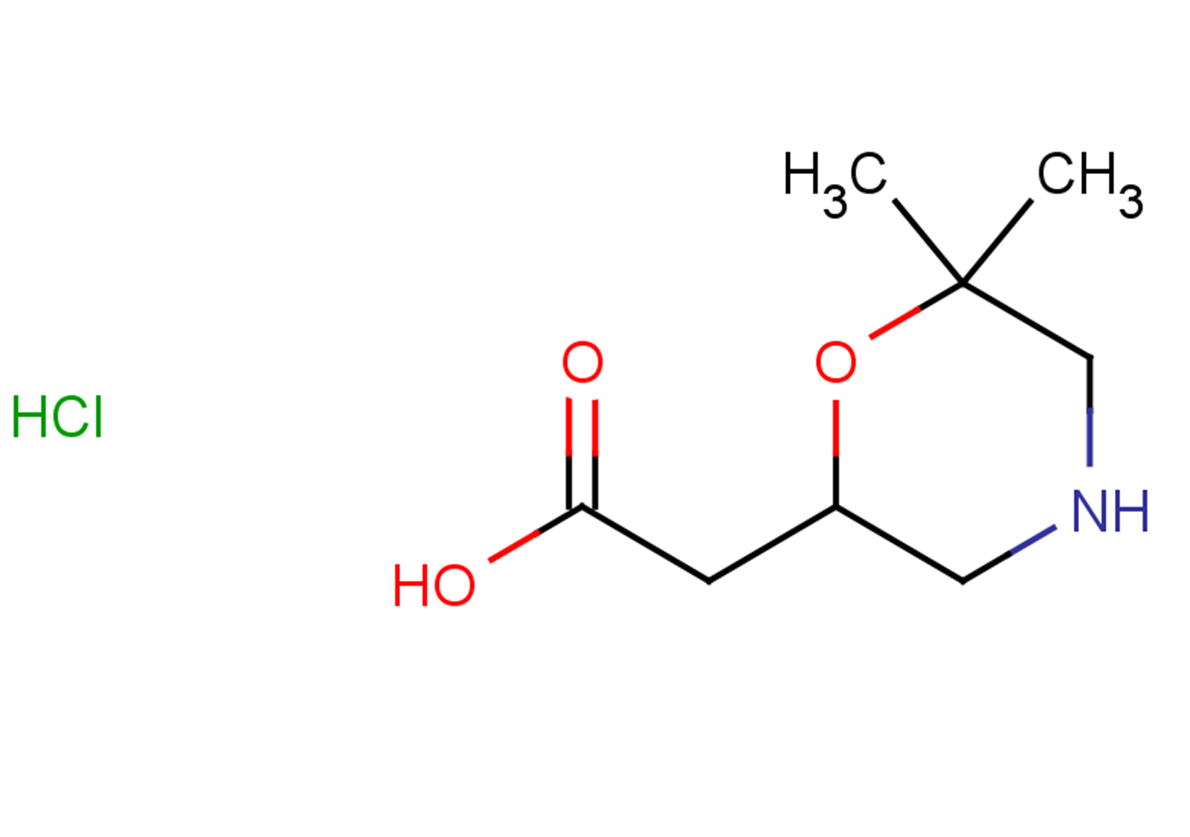 2-(6,6-dimethylmorpholin-2-yl)acetic acid hydrochloride