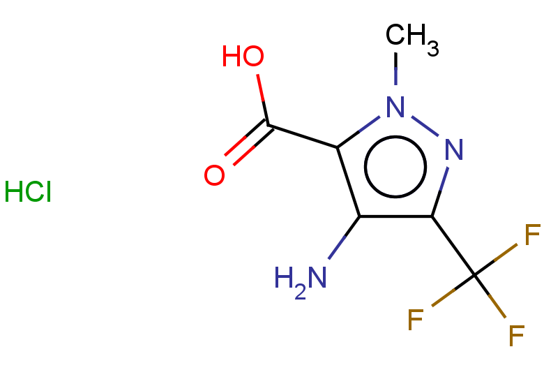 4-amino-1-methyl-3-(trifluoromethyl)-1H-pyrazole-5-carboxylic acid hydrochloride