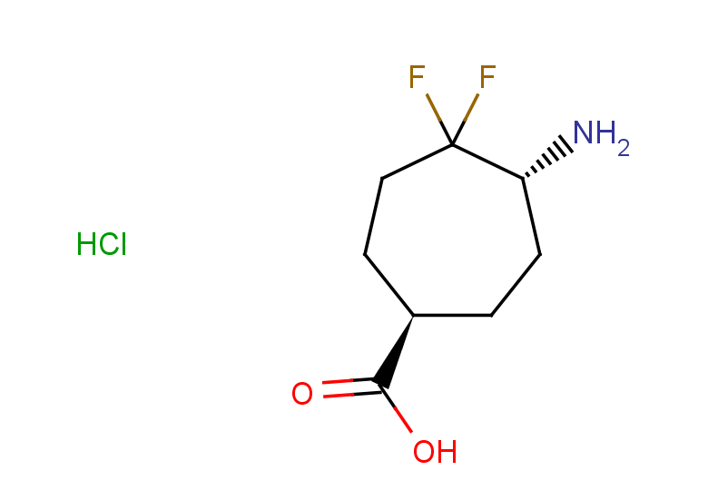rac-(1R,5R)-5-amino-4,4-difluorocycloheptane-1-carboxylic acid hydrochloride, trans