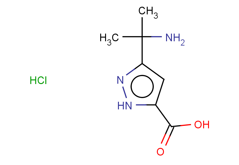 3-(2-aminopropan-2-yl)-1H-pyrazole-5-carboxylic acid hydrochloride
