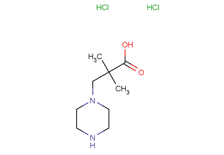 2,2-dimethyl-3-(piperazin-1-yl)propanoic acid dihydrochloride