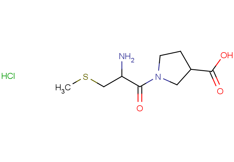 1-[2-amino-3-(methylsulfanyl)propanoyl]pyrrolidine-3-carboxylic acid hydrochloride