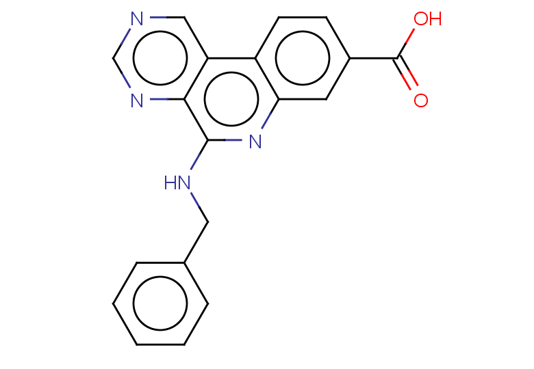 5-(benzylamino)pyrimido[4,5-c]quinoline-8-carboxylic acid
