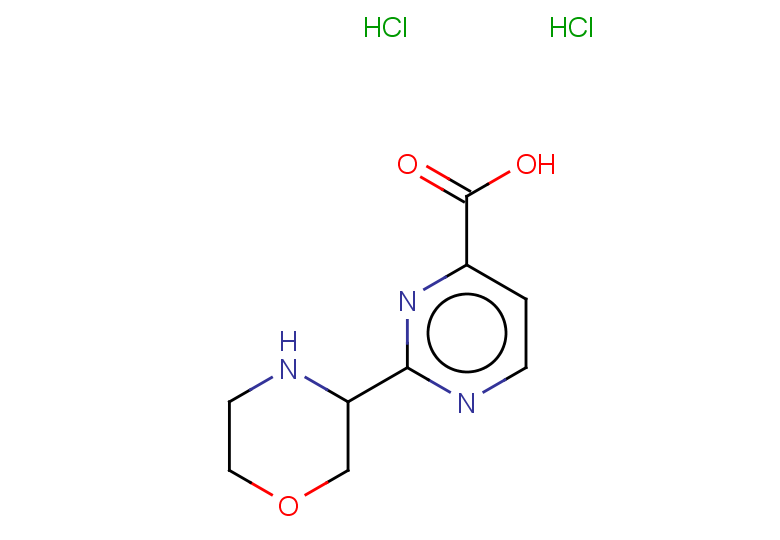 2-(morpholin-3-yl)pyrimidine-4-carboxylic acid dihydrochloride