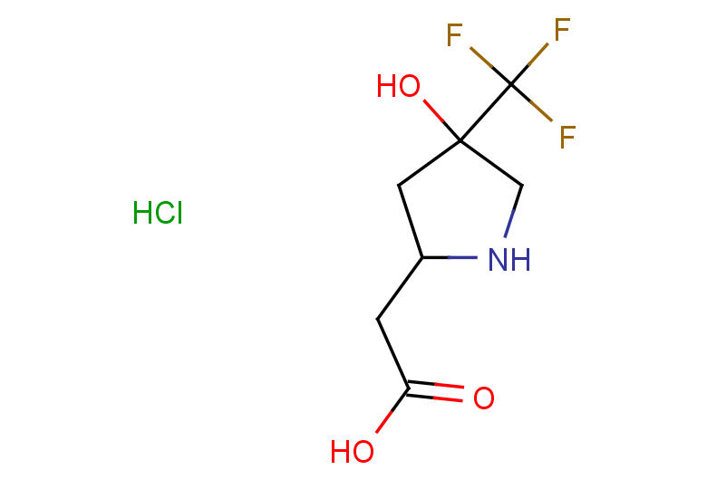 2-[4-hydroxy-4-(trifluoromethyl)pyrrolidin-2-yl]acetic acid hydrochloride