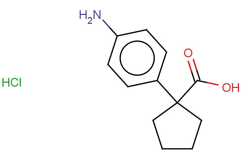 1-(4-aminophenyl)cyclopentane-1-carboxylic acid hydrochloride