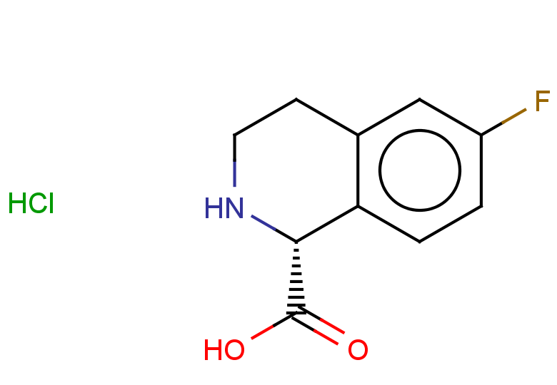 (1R)-6-fluoro-1,2,3,4-tetrahydroisoquinoline-1-carboxylic acid hydrochloride