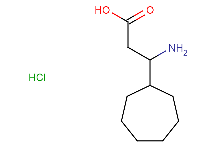 3-amino-3-cycloheptylpropanoic acid hydrochloride