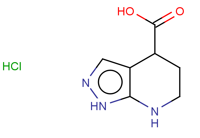 1H,4H,5H,6H,7H-pyrazolo[3,4-b]pyridine-4-carboxylic acid hydrochloride
