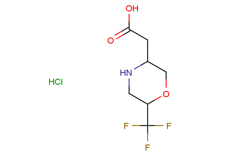 2-[6-(trifluoromethyl)morpholin-3-yl]acetic acid hydrochloride