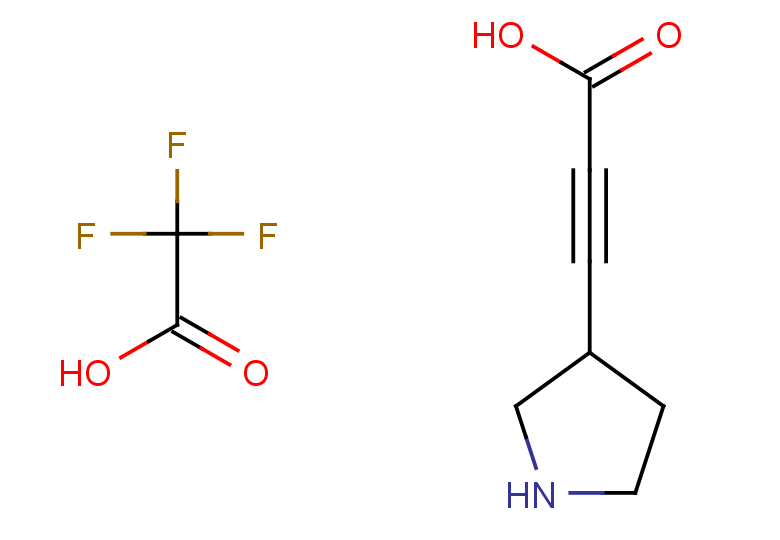 3-(pyrrolidin-3-yl)prop-2-ynoic acid, trifluoroacetic acid