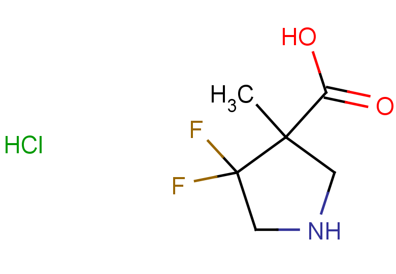 4,4-difluoro-3-methylpyrrolidine-3-carboxylic acid hydrochloride