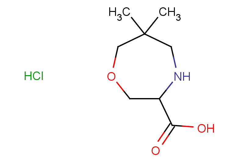6,6-dimethyl-1,4-oxazepane-3-carboxylic acid hydrochloride