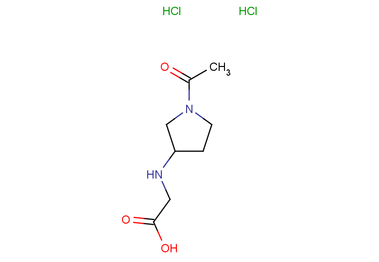 2-[(1-acetylpyrrolidin-3-yl)amino]acetic acid dihydrochloride
