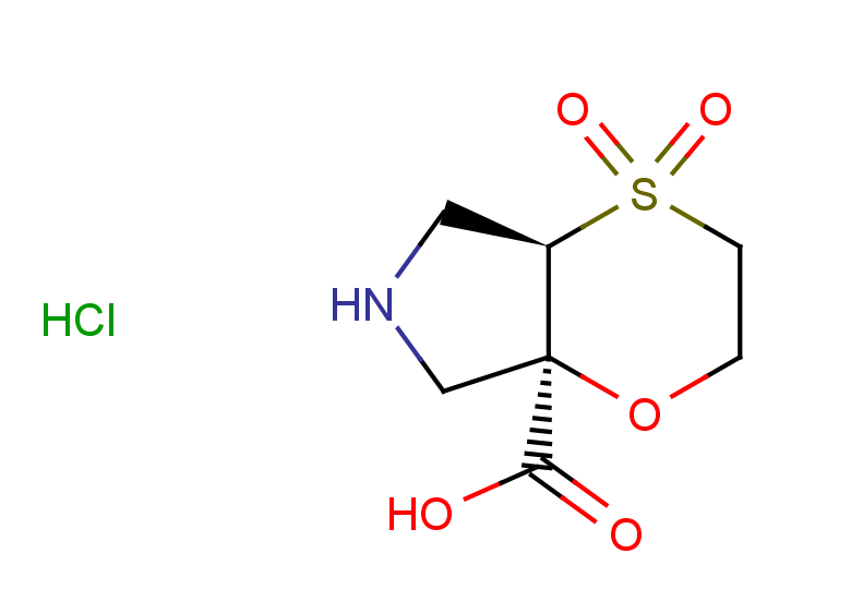rac-(4aR,7aR)-4,4-dioxo-hexahydro-2H-4lambda6-[1,4]oxathiino[2,3-c]pyrrole-7a-carboxylic acid hydrochloride