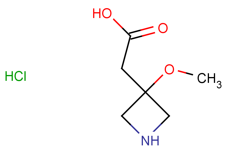 2-(3-methoxyazetidin-3-yl)acetic acid hydrochloride
