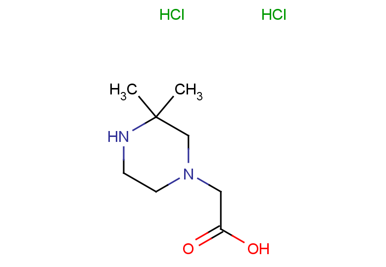 2-(3,3-dimethylpiperazin-1-yl)acetic acid dihydrochloride