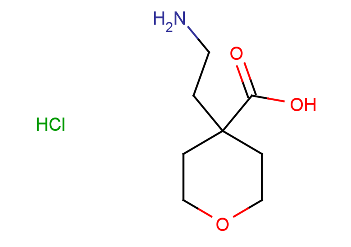4-(2-aminoethyl)oxane-4-carboxylic acid hydrochloride
