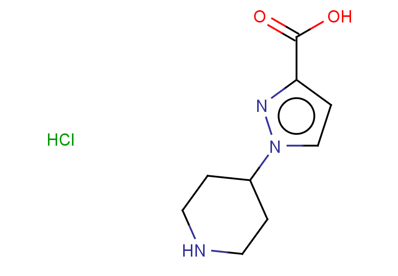 1-(piperidin-4-yl)-1H-pyrazole-3-carboxylic acid hydrochloride