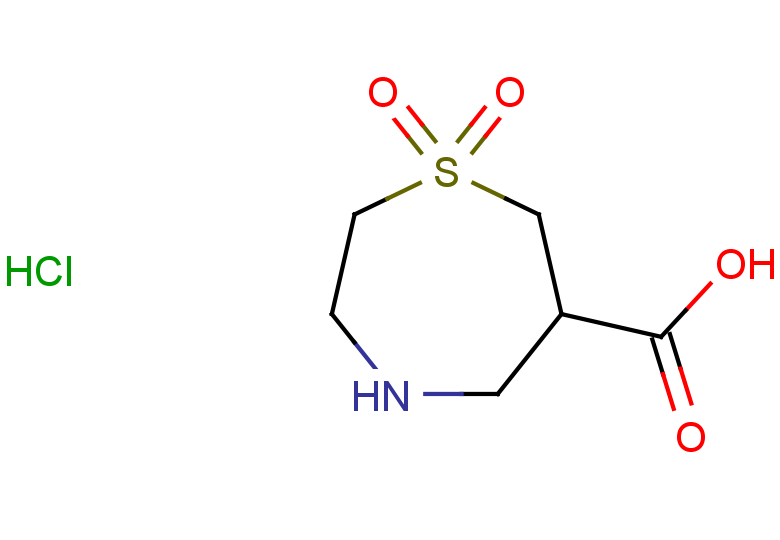 1,1-dioxo-1,4-thiazepane-6-carboxylic acid hydrochloride
